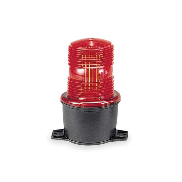 Federal Signal Low Profile Warning Light,Strobe,Red LP3T-12-48R-M1