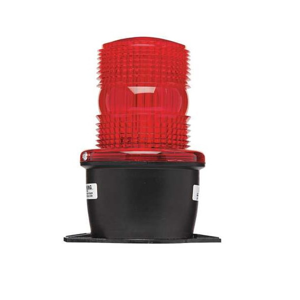 Federal Signal Low Profile Warning Light,Strobe,Red LP3T-12-48R-M1