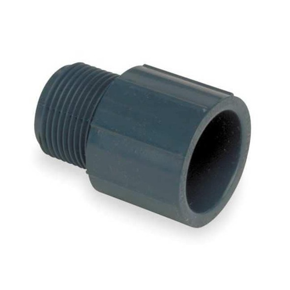 CPVC Male Adapter, Schedule 80, 1-1/4" Pipe Size, MNPT x Socket