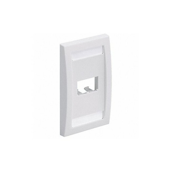 Panduit Wall Plate,Single Gang,2 Ports,Off White CFPE2IWY