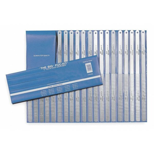 Precision Brand Feeler Gauge Set,Dimension Type "/Metric 19990
