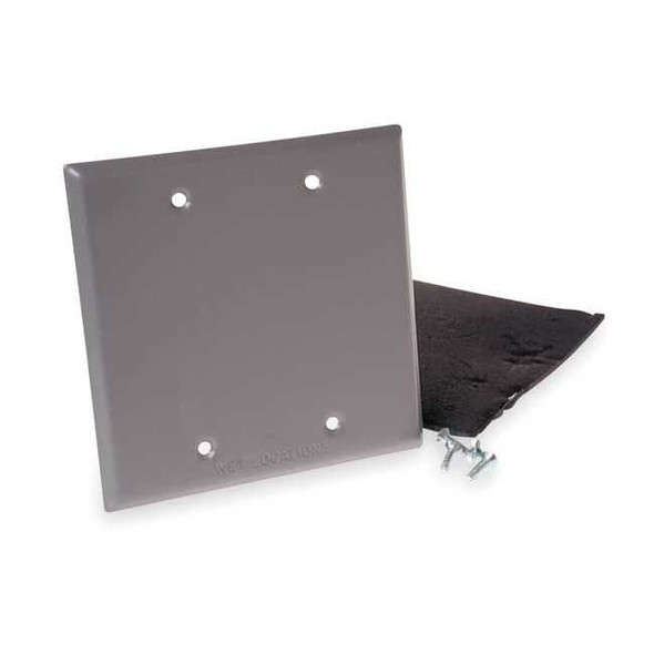 Weatherproof Cover, Double Gang Box Type, 2 Gang, Blank Cover Type