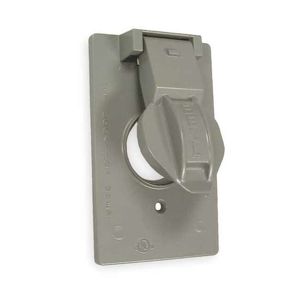Weatherproof Cover, Single Gang Box Type, 1 Gang, Flip/Snap Cover Type