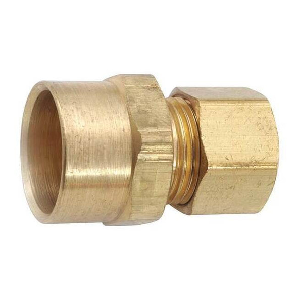 5/8" Sweat x 3/8" Compression Brass Sweat Adapter
