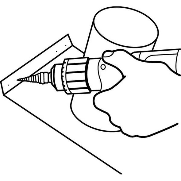 Irwin Step Cone Drill,1/8in to 1/2in,HSS UNIBIT 1