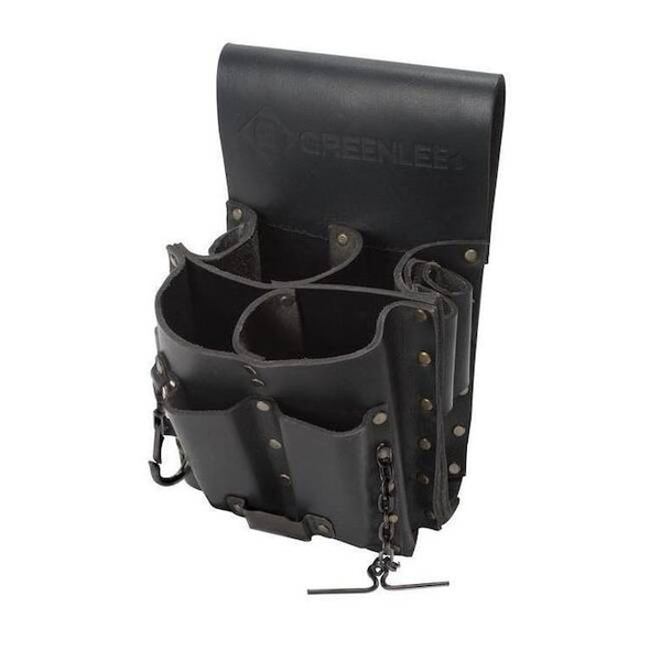 Greenlee Black Leather 8 Pockets, 0258-11 0258-11