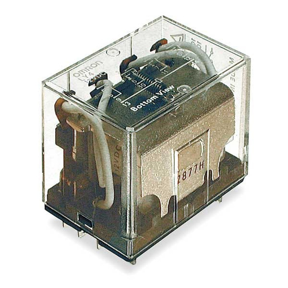 Omron Plug-In, General Purpose Relay, Square, 10 A, 14 Pins, Plug-in LY4-DC12
