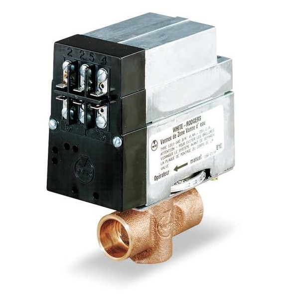 White-Rodgers Motorized Zone Valve,5-5/8x4-5/8x2-5/8 13 11 103S1