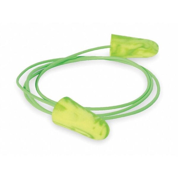 Goin' Green(R) Disposable Foam Ear Plugs, Bullet Shape, 33 dB, Green, 100 PK