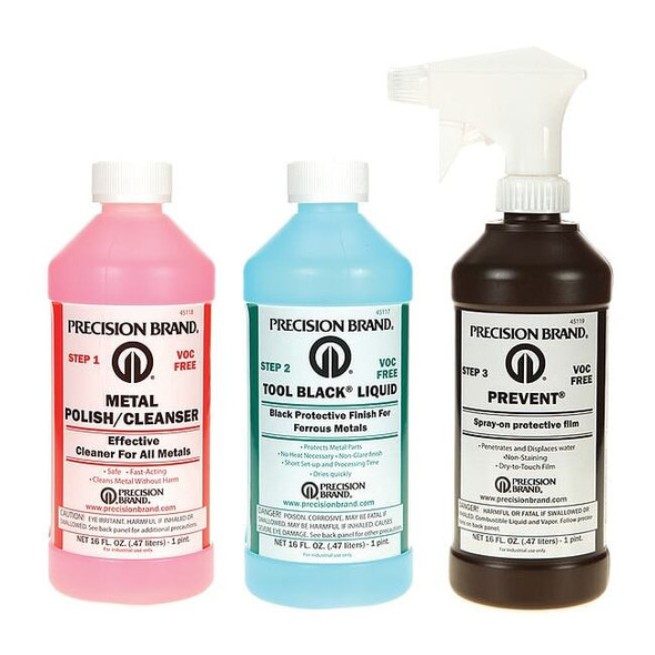 Precision Brand Tool Blackener,1 pt.,Liquid,Bottle 45126
