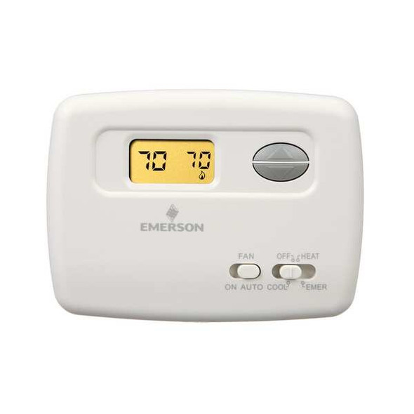 Emerson Low Volt NP Digital Tstat H or C,Wired 1F79-111