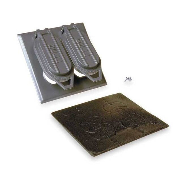 Bell Outdoor 2 -Gang Vertical Weatherproof Cover, 4.531" W, 4.531" H 5148-0