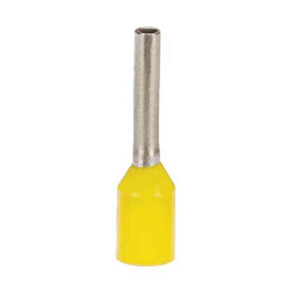 Panduit Ferrule, 24 AWG, PP, Yellow, 3/8in., PK500 FSD73-6-D