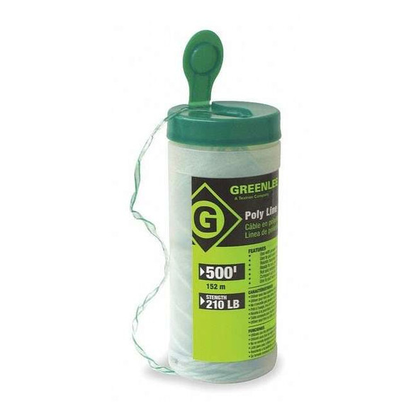 Greenlee Fishing Line,500 Ft,Poly Line,210 lb 430-500