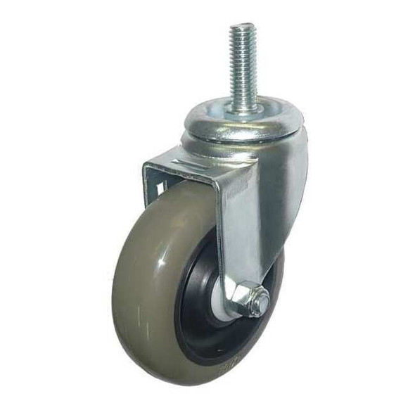 Manufacturer Varies Swivel Stem Caster,Poly,4 in,275 lb,Gry 20TM24