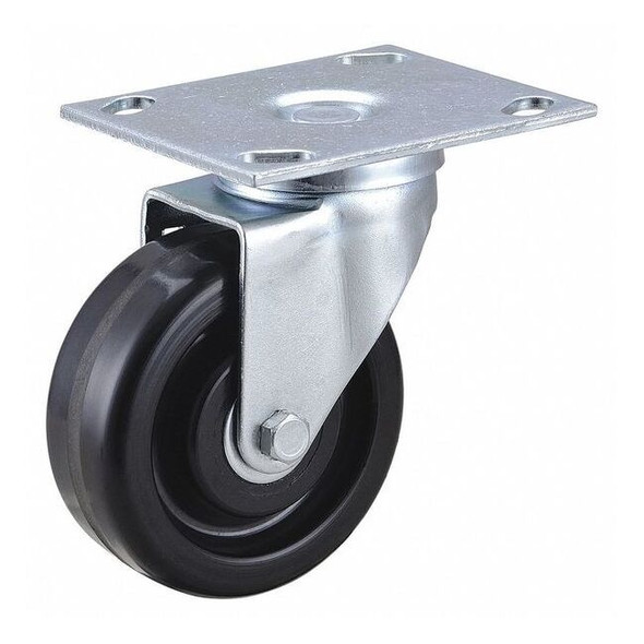 Manufacturer Varies NSF-Listed Plate Caster,4" Wheel Dia,350 lb. 406P68