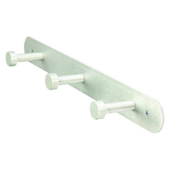 Manufacturer Varies Coat Rack,Silver,2-3/4 in. D,18 in. W 45NG75