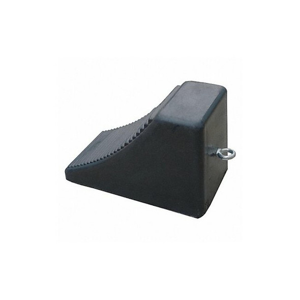 Manufacturer Varies Wheel Chock,Molded Rbr w/Stl Grab,Black 22XW84