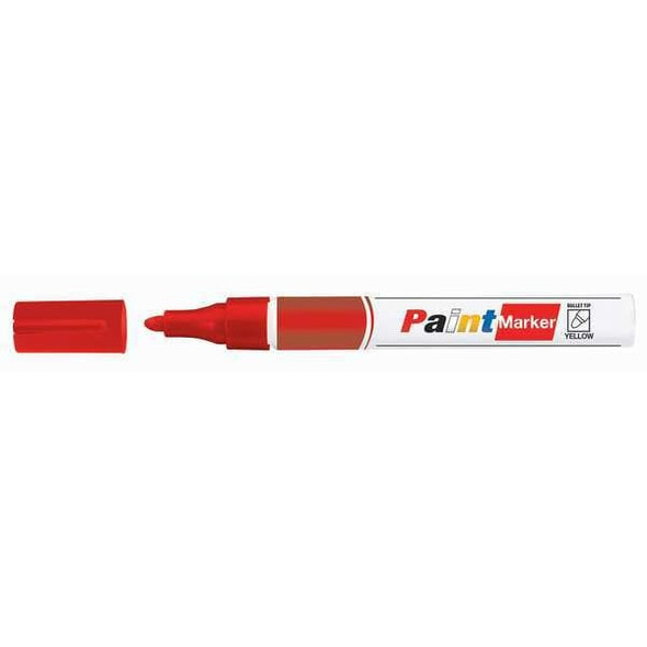 Manufacturer Varies Industrial Marker, Jumbo Tip, Red Color Family, Ink 19N836