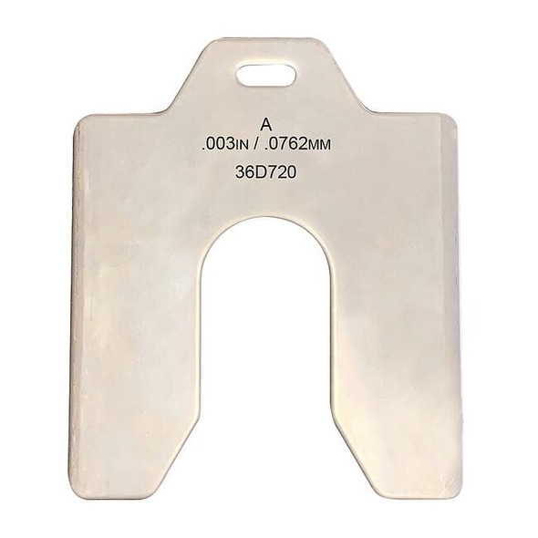 Manufacturer Varies Slotted Shim 2 x 2" x 0.003", Pk20 36D720