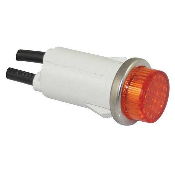 Manufacturer Varies Raised Indicator Light, Amber, 24V 20C842