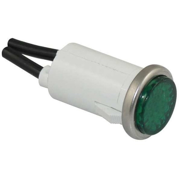 Manufacturer Varies Flush Panel Light, Green, 120 V AC 20C848
