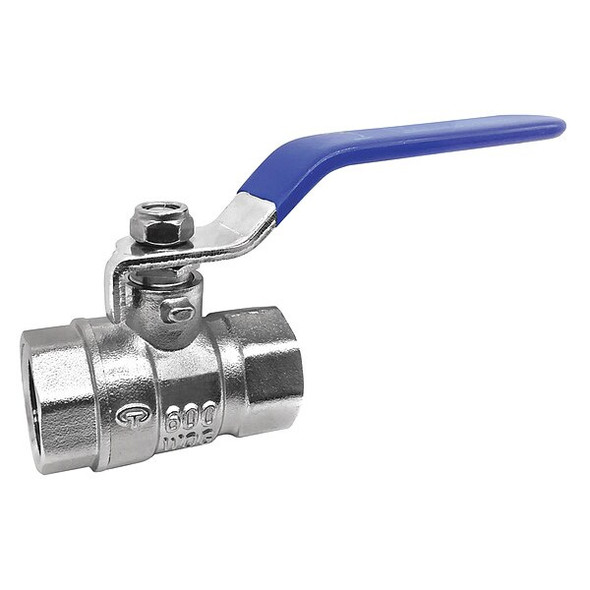 Manufacturer Varies 3/8" FNPT Nickel Brass Ball Valve Inline 107-812-NF