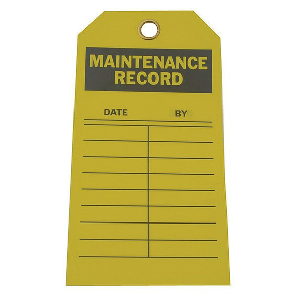 Manufacturer Varies Mal Nt Rcd Tag,5-3/4 x 3 In,Bk/Yel,PK10 8CW45
