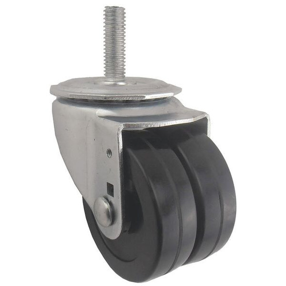 Manufacturer Varies Dual Wheel Swivel Caster,Rubber,3 in,350 lb 26Y502
