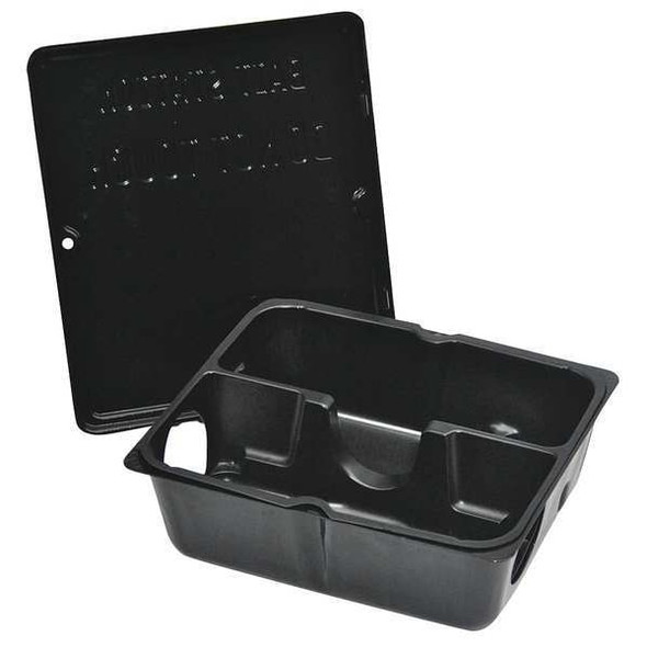 Manufacturer Varies Tamp Resist Bait Box,2.4lb,3 1/4in H,Blk 32J093