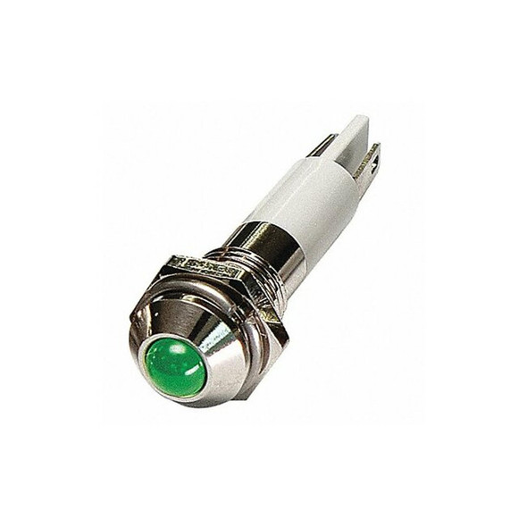 Manufacturer Varies Round Indicator Light,Green,12VDC 24M044