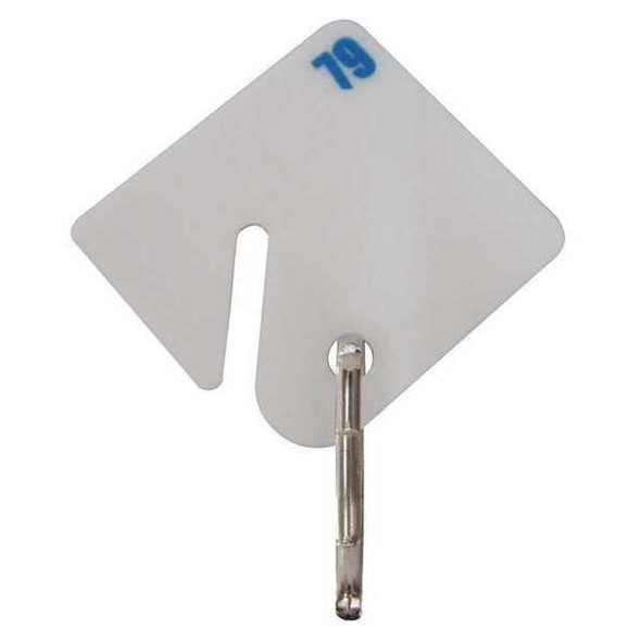 Manufacturer Varies Key Tag,Rectangle,White,PK80 33J878