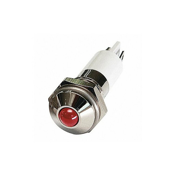 Manufacturer Varies Round Indicator Light,Red,12VDC 24M075