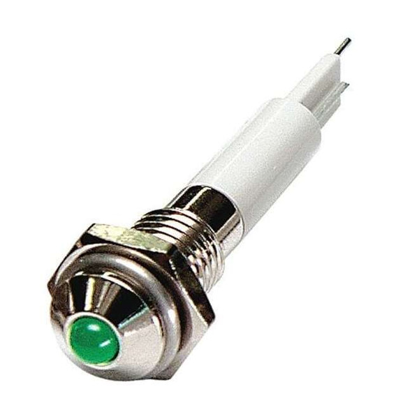 Manufacturer Varies Raised Panel Light, Green, 12 V DC 24M022
