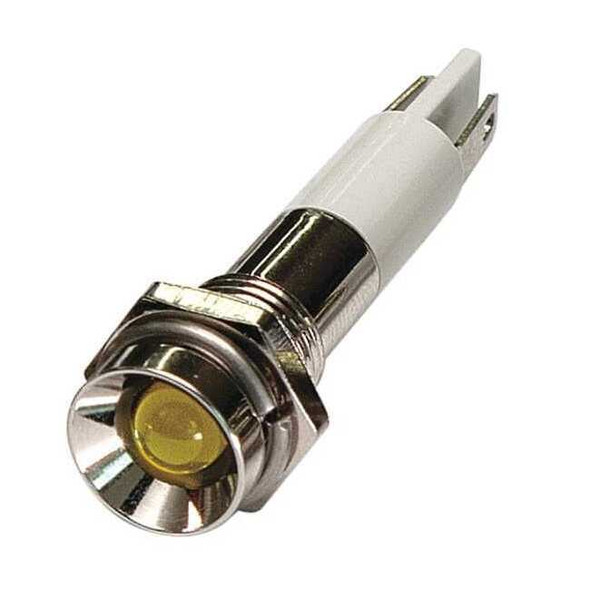 Manufacturer Varies Protruding Panel Light, Yellow, 110 V AC 24M058