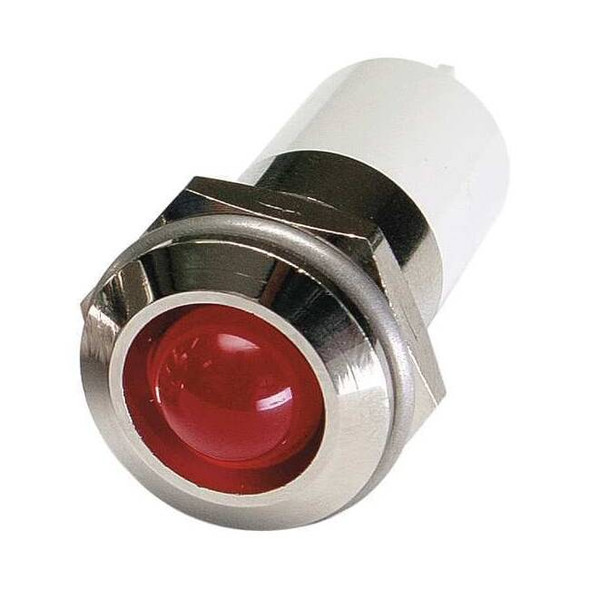 Manufacturer Varies Raised Panel Light, Red, 110 V AC 24M151