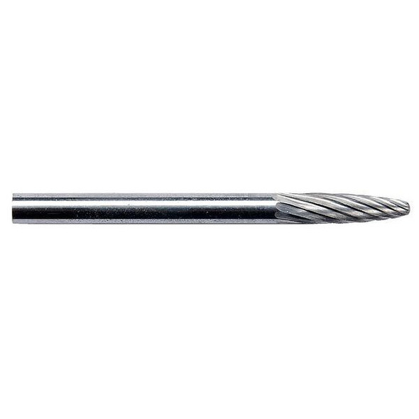 Manufacturer Varies Carbide Bur,Round Nose Tree,1/4 19D718