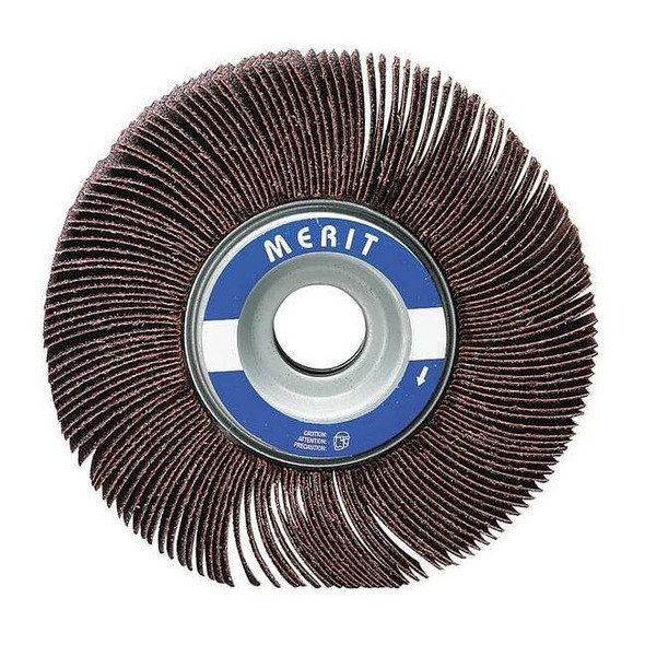 Merit Flap Wheel, 3/4 Dia, 3/4 W, Shk 1/8, 60 08834137590