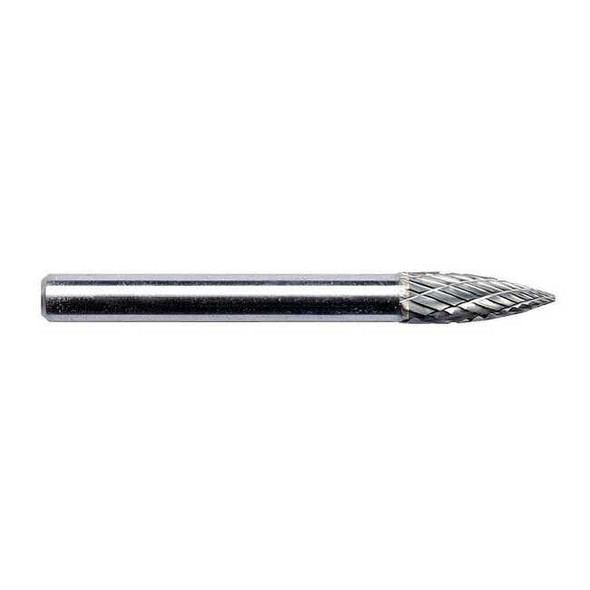 Manufacturer Varies Carbide Bur,Pointed Tree,1/4 19D880