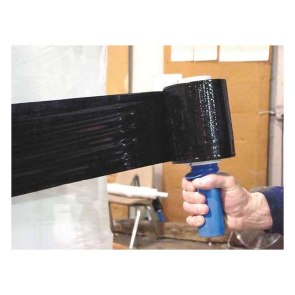 Stretch Wrap, 5" W x 1000 ft. L, 80 ga, Cast Style, Black, Standard Duty
