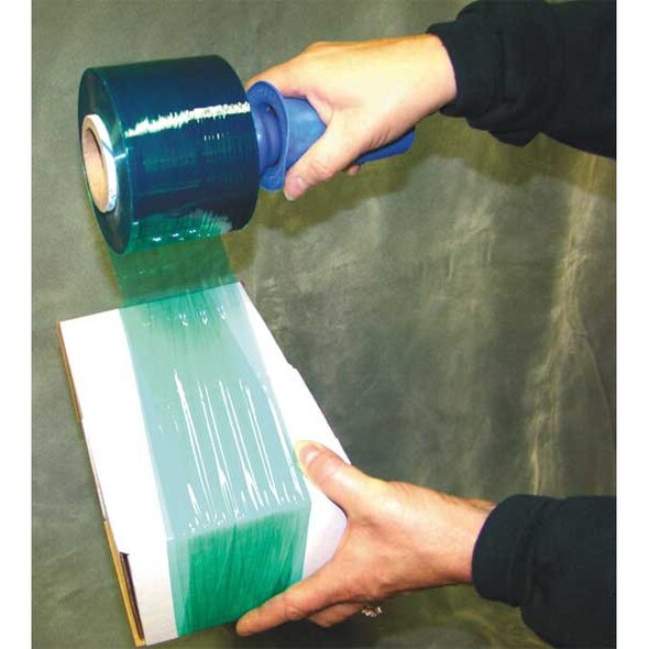 Stretch Wrap, 3" W x 1000 ft. L, 80 ga, Cast Style, Green, Standard Duty