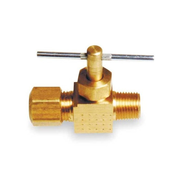 Manufacturer Varies Needle Valve,Straight,Brass,1/4 In. 6MM62