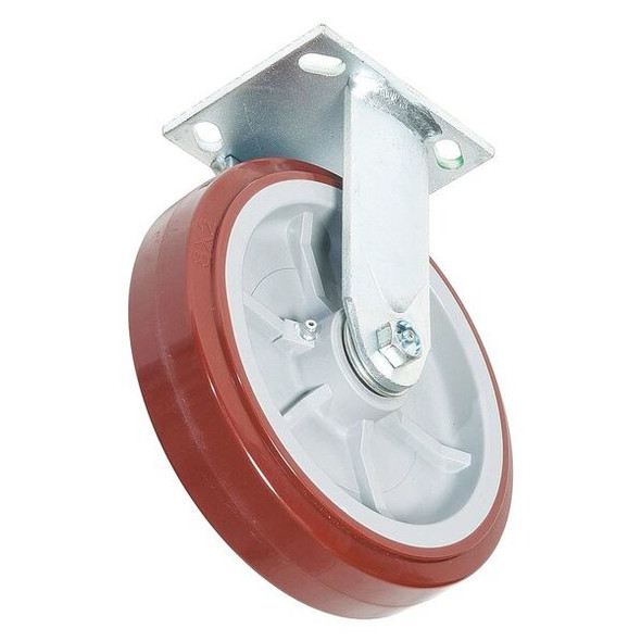 Greenlee Plate Caster,Rigid,Polyurethane,9 1/2"H CR8 Greenlee Plate Caster,Rigid,Polyurethane,9 1/2"H CR8