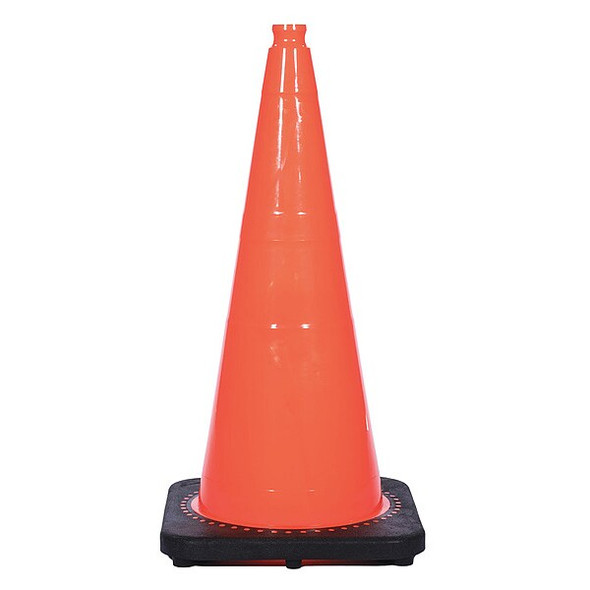Traffic Cone, PVC, Non-Reflective, 4 in Height, 1 lb, Orange