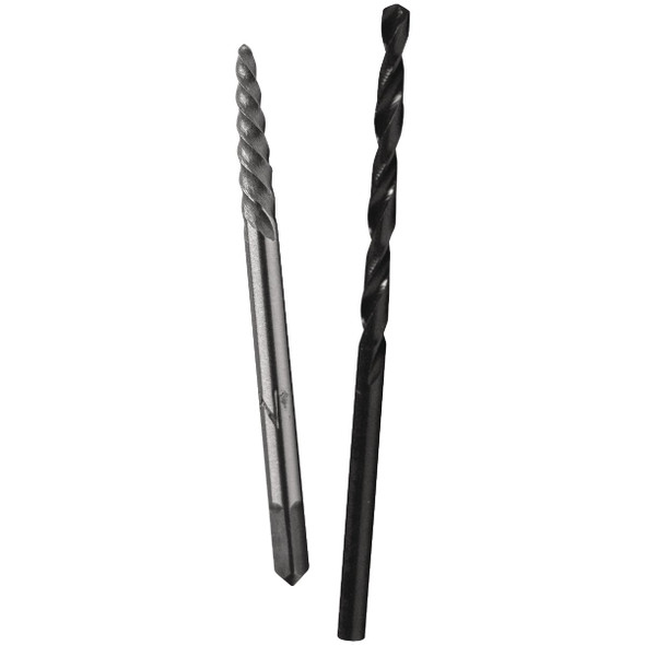 Century Drill & Tool 2-Piece #1 Spiral Screw Extractor & Drill Bit Set 73501