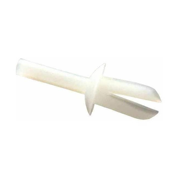 Push-In Rivet, Dome Head, 0.15 in Dia., 5/8 in L, Nylon Body, 20 PK