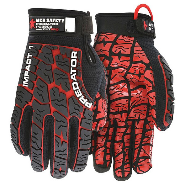Mcr Safety Impact Resistant Glove,L,Full Finger,PR PD2909L Mcr Safety Impact Resistant Glove,L,Full Finger,PR PD2909L