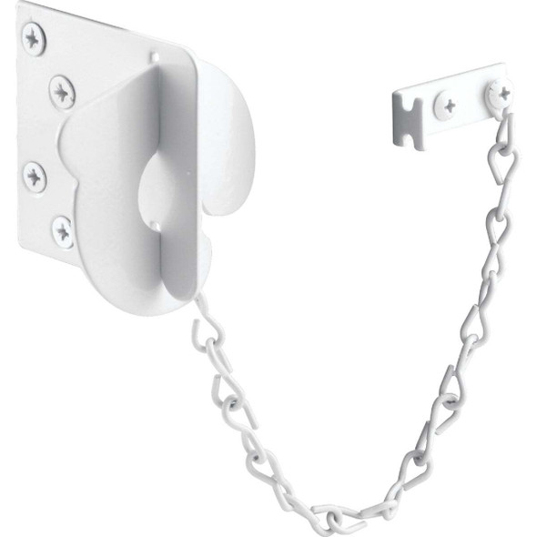 Defender Security White Texas Security Bolt Ring Chain Door Lock U 9493