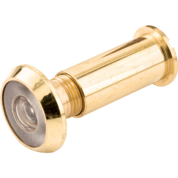 Defender Security 9/16 In. 200 Degree Brass Door Viewer U 9891