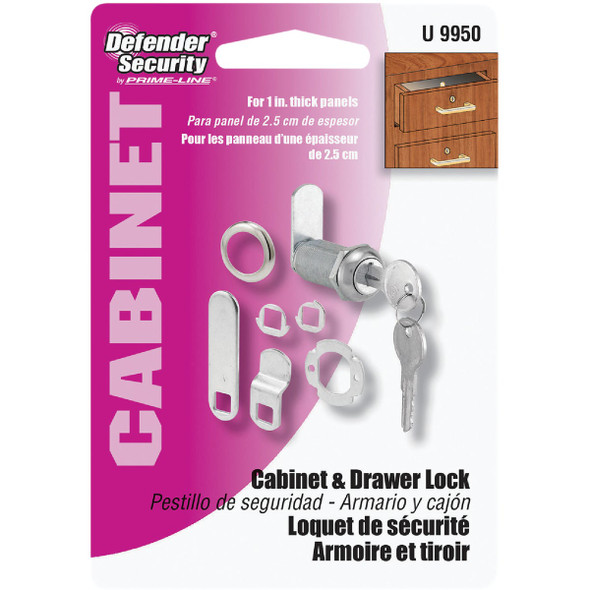Defender Security 3-Cam Drawer & Cabinet Lock U 9950 231447